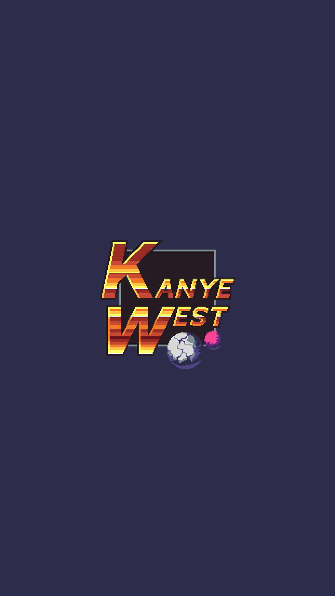 Kanyewest Logo Auf Einem Dunklen Hintergrund Wallpaper