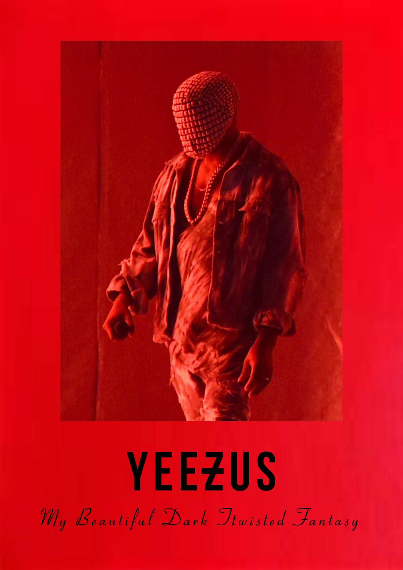 Kanye West Yeezus Red Background