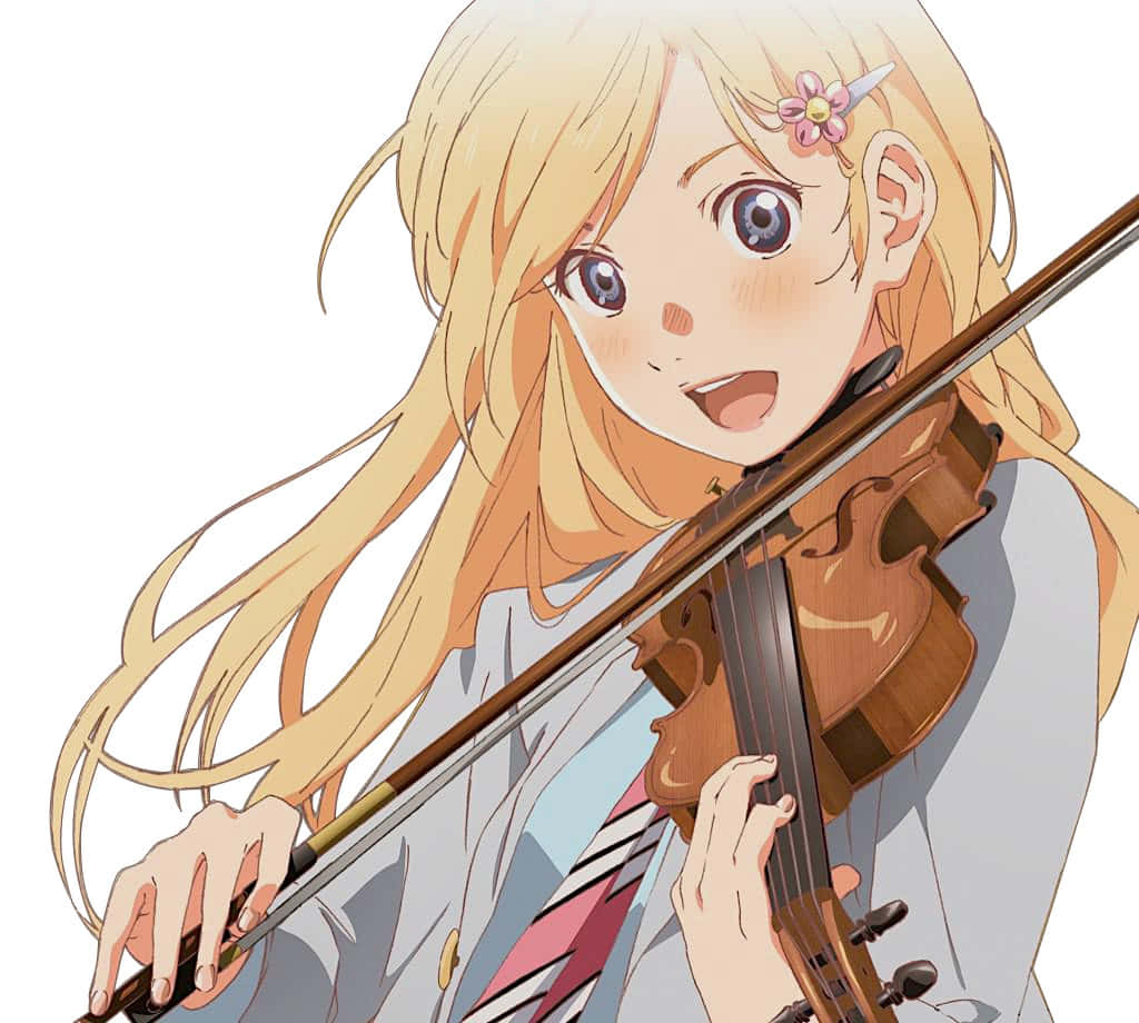 Kaori Miyazono Playing Violin Wallpaper