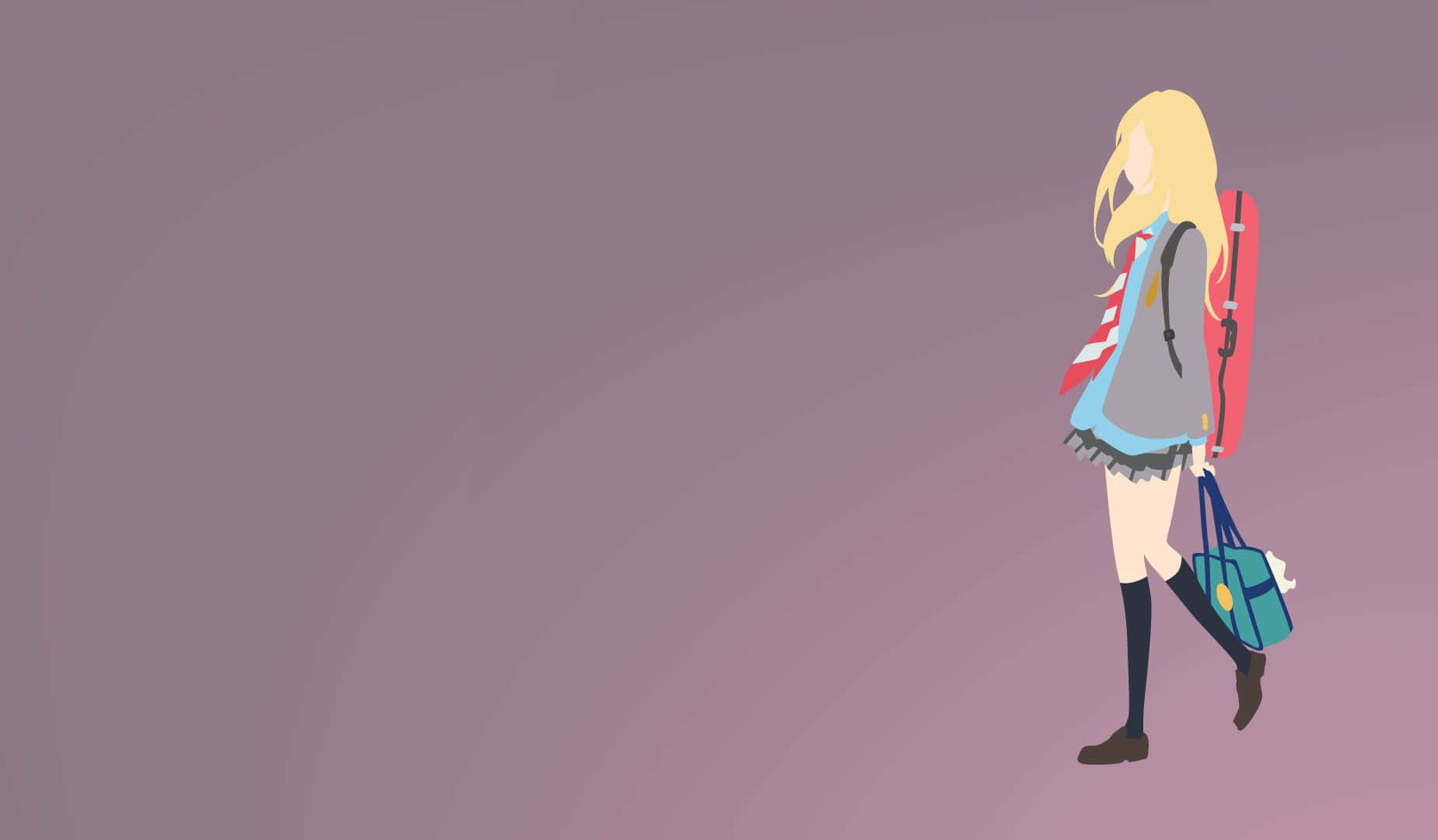 Kaori Miyazono Tenue De Scolaire Fond d'écran