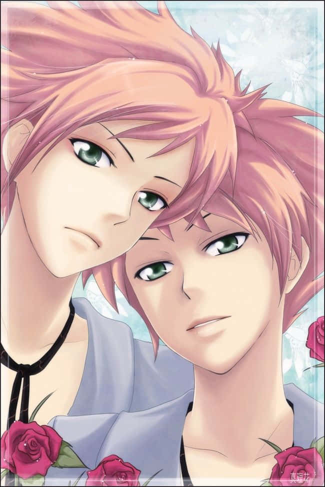 Kaoru Hitachiin Smirking in an Anime Background Wallpaper