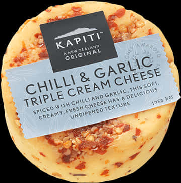 Kapiti Chilli Garlic Triple Cream Cheese PNG