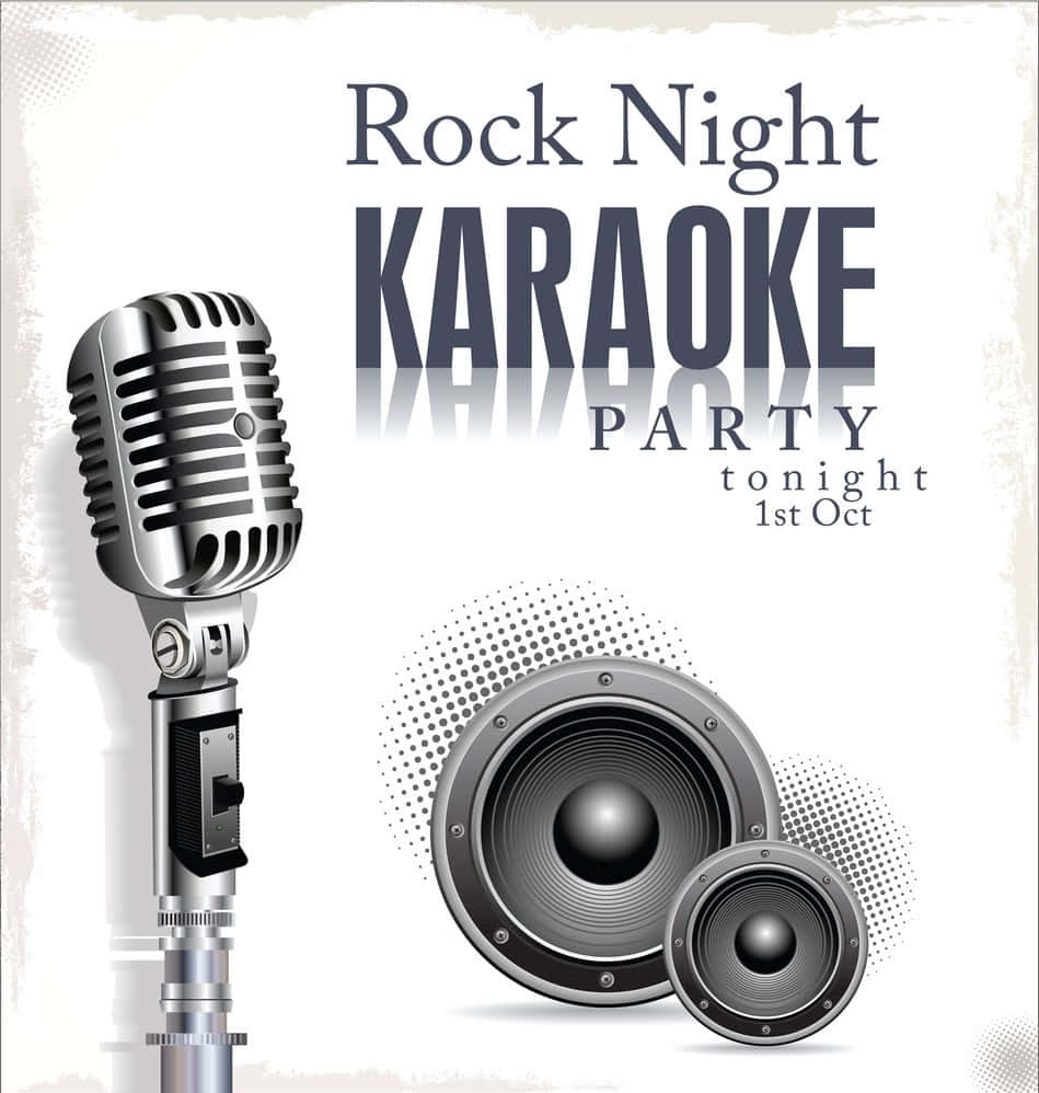 Rock Night Karaoke Party Background