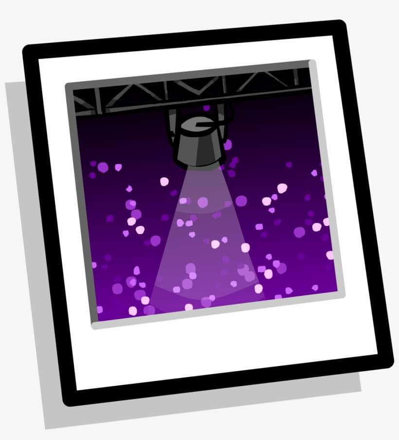 Overhead Spotlight With Purple Lights Karaoke Background