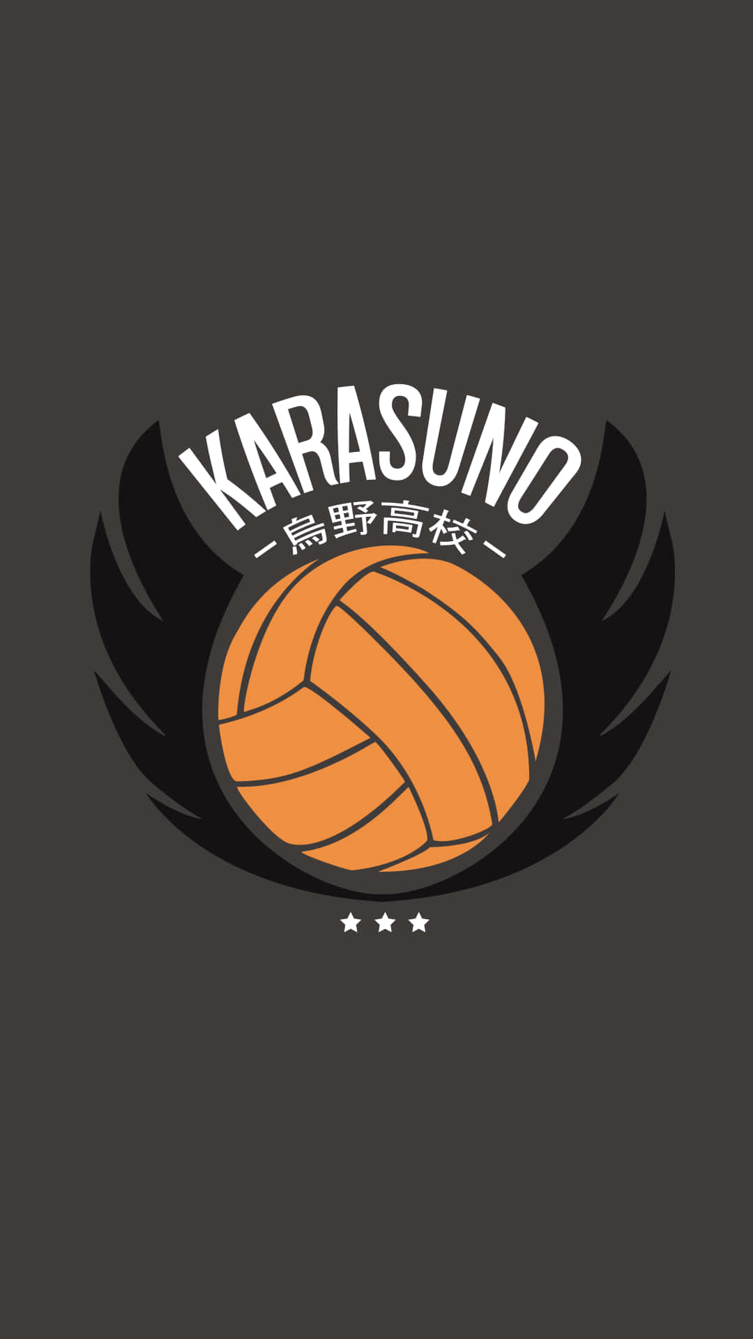 Karasuno Sports! Vis det flyvende høns i klassiske farver: Wallpaper