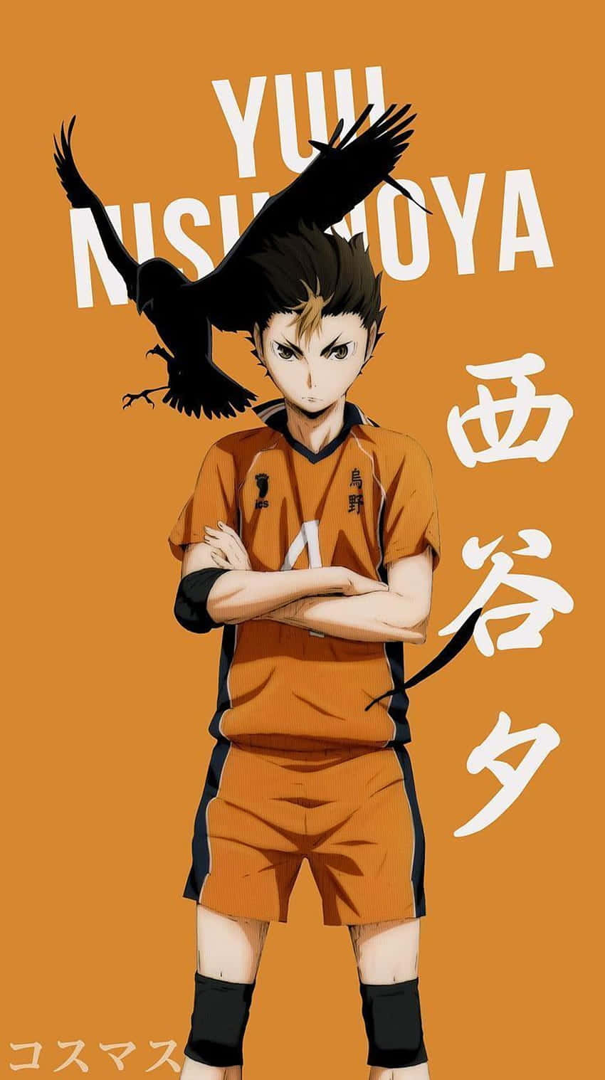 Unstoppable Volleyball Team From Karasuno Wallpaper
