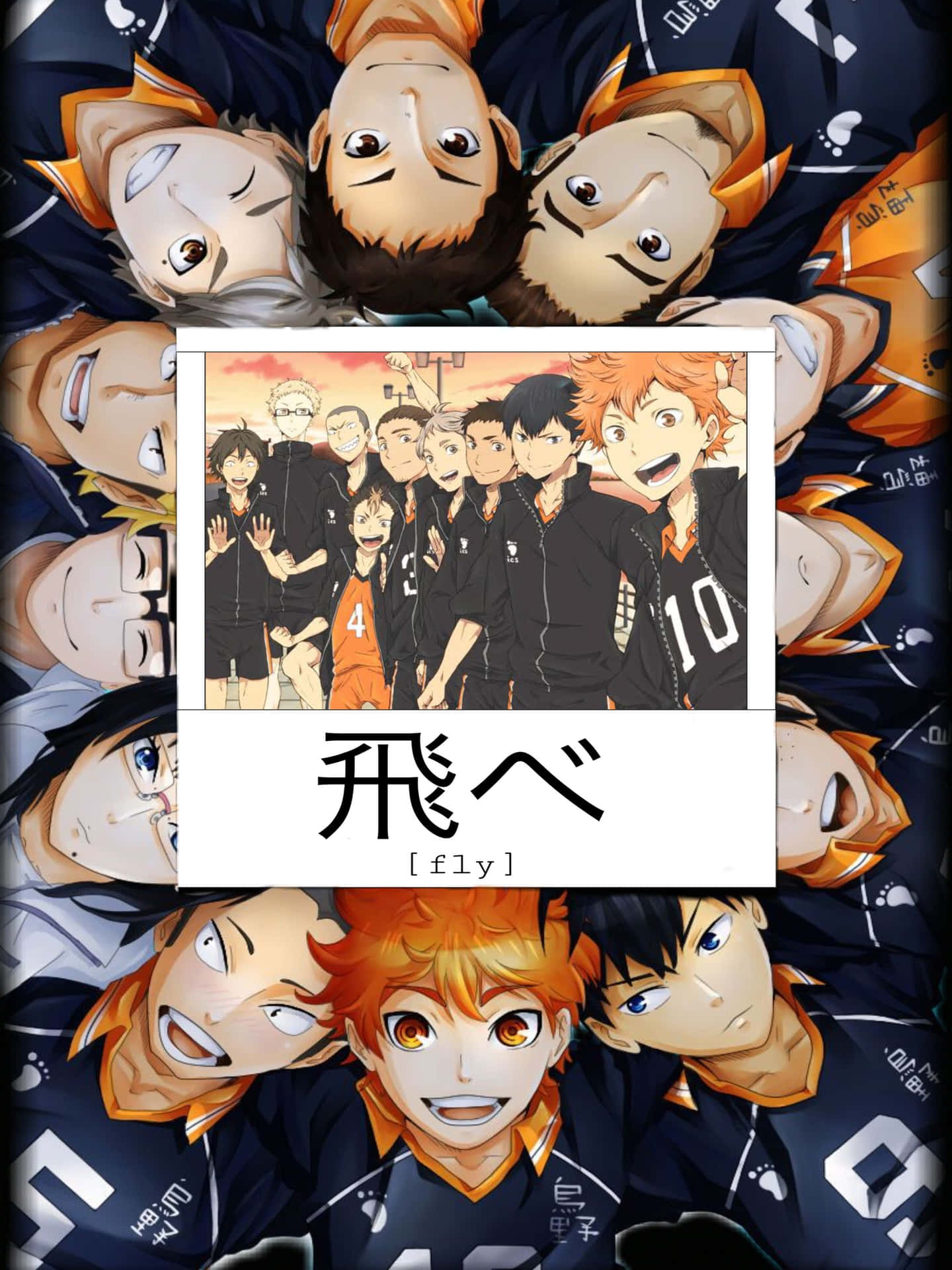 The Karasuno High School Boys' Volleyball Team Wallpaper