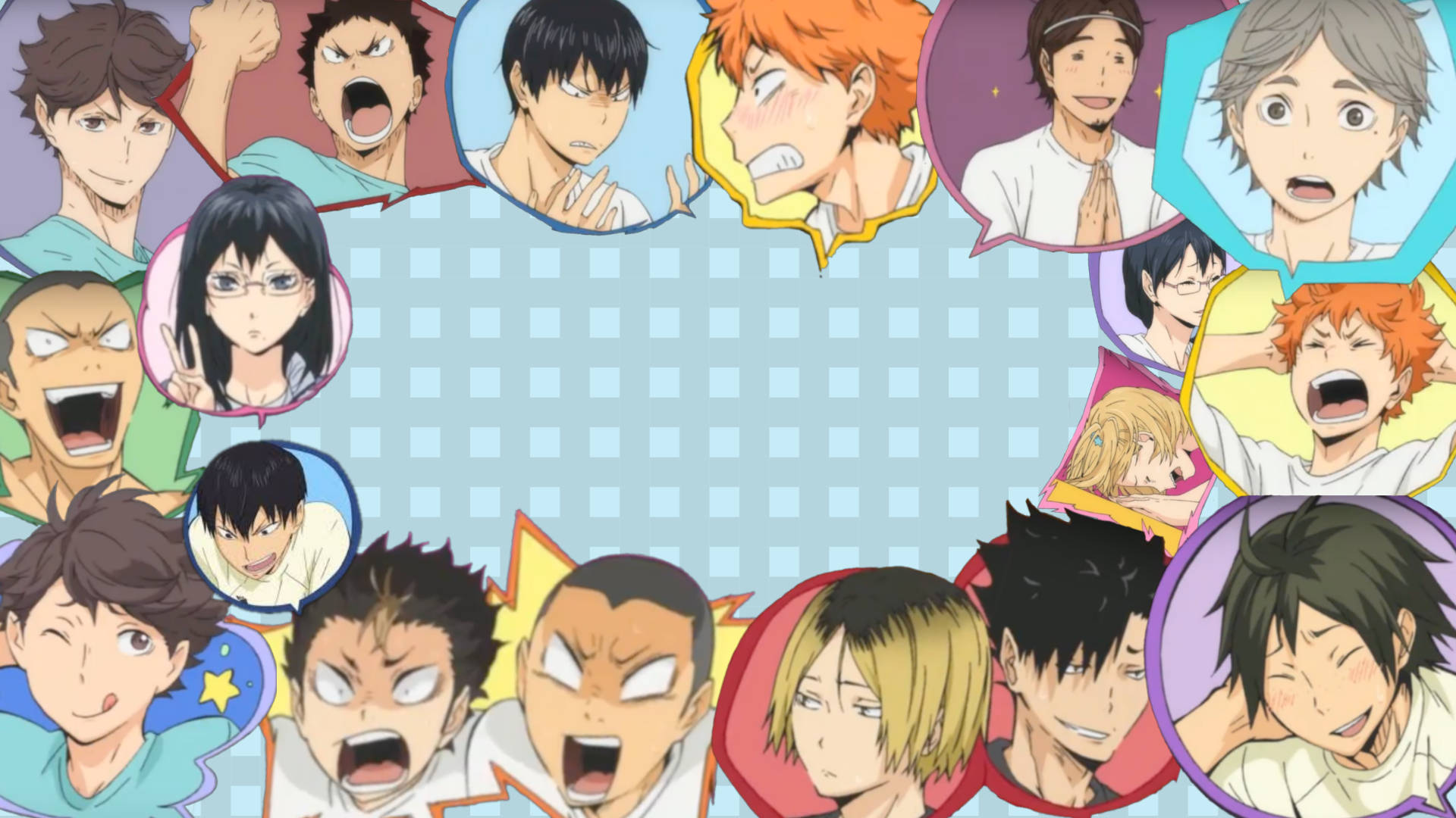 Karasuno Team Idols Haikyuu Desktop Background