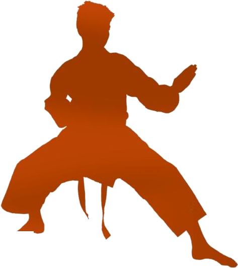 Download Karate Silhouette Stance.png | Wallpapers.com