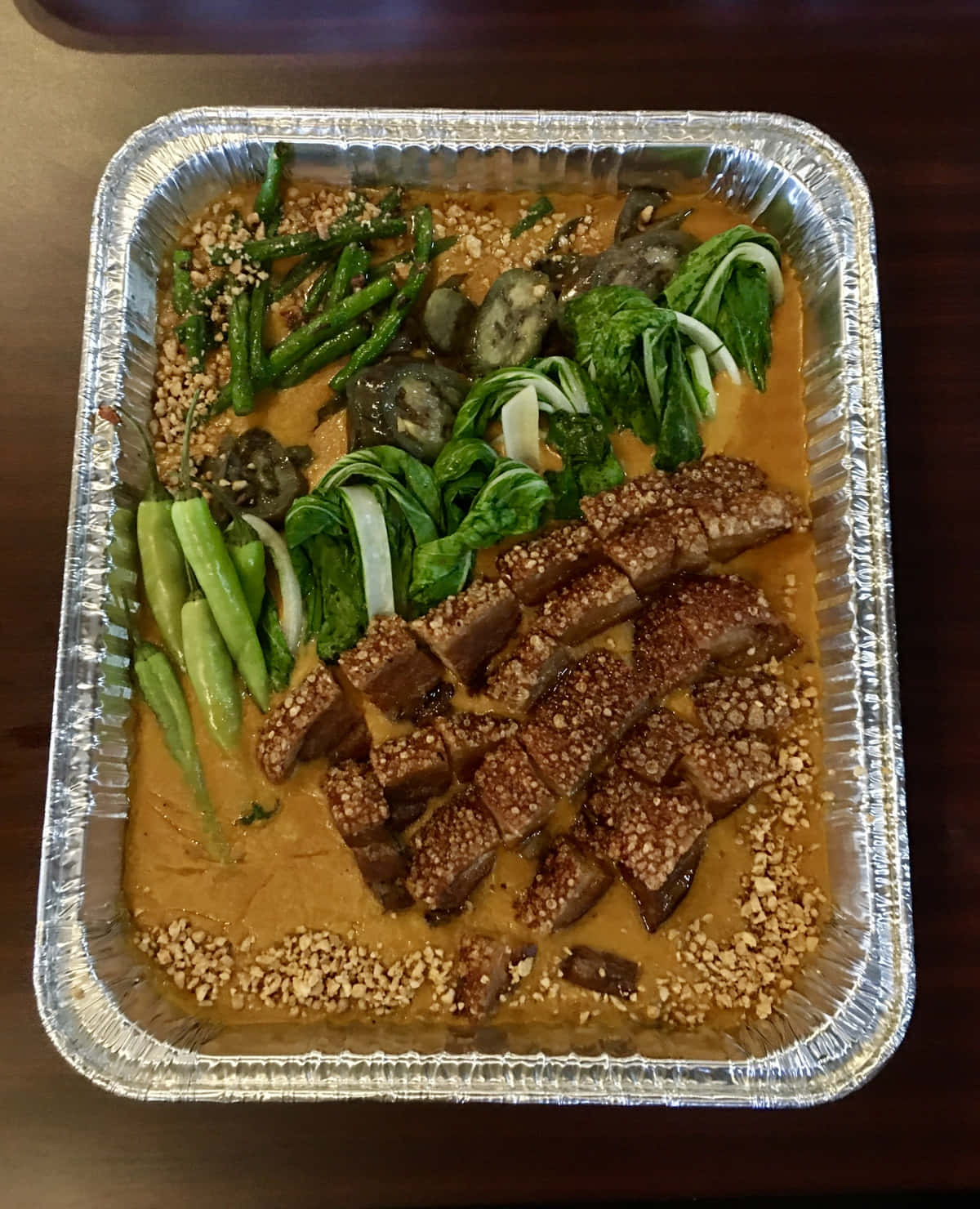 Kare-kare In An Aluminum Foil Tray Picture
