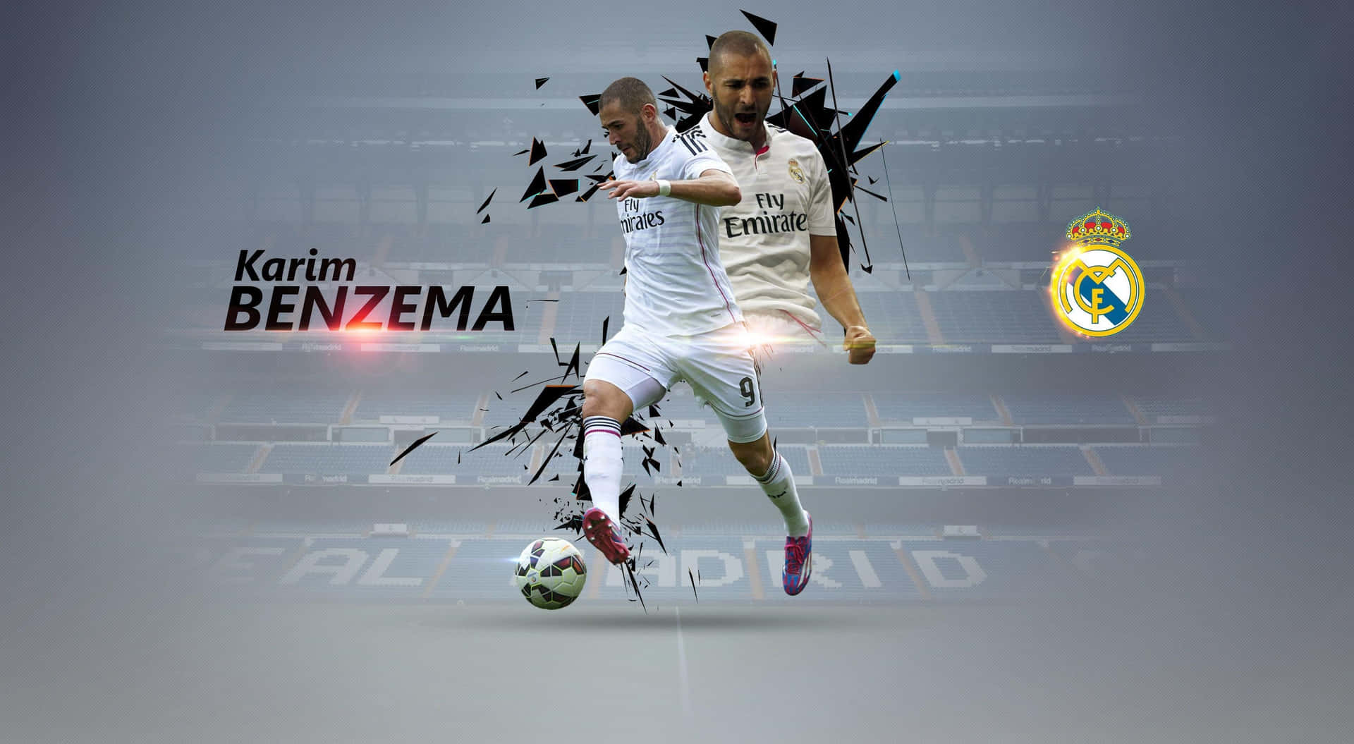 Karim Benzema Real Madrid Dynamic Action Wallpaper