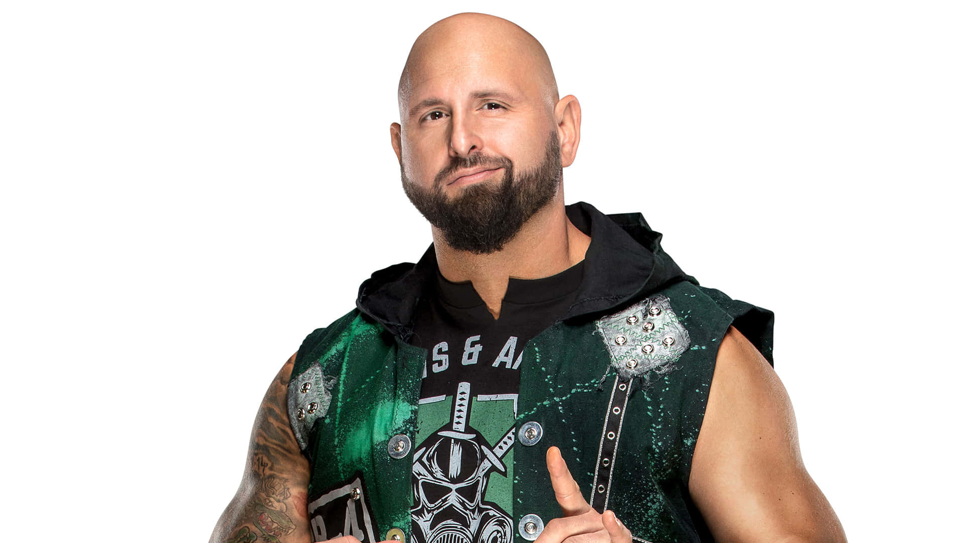 Karl Anderson In White Background Wallpaper
