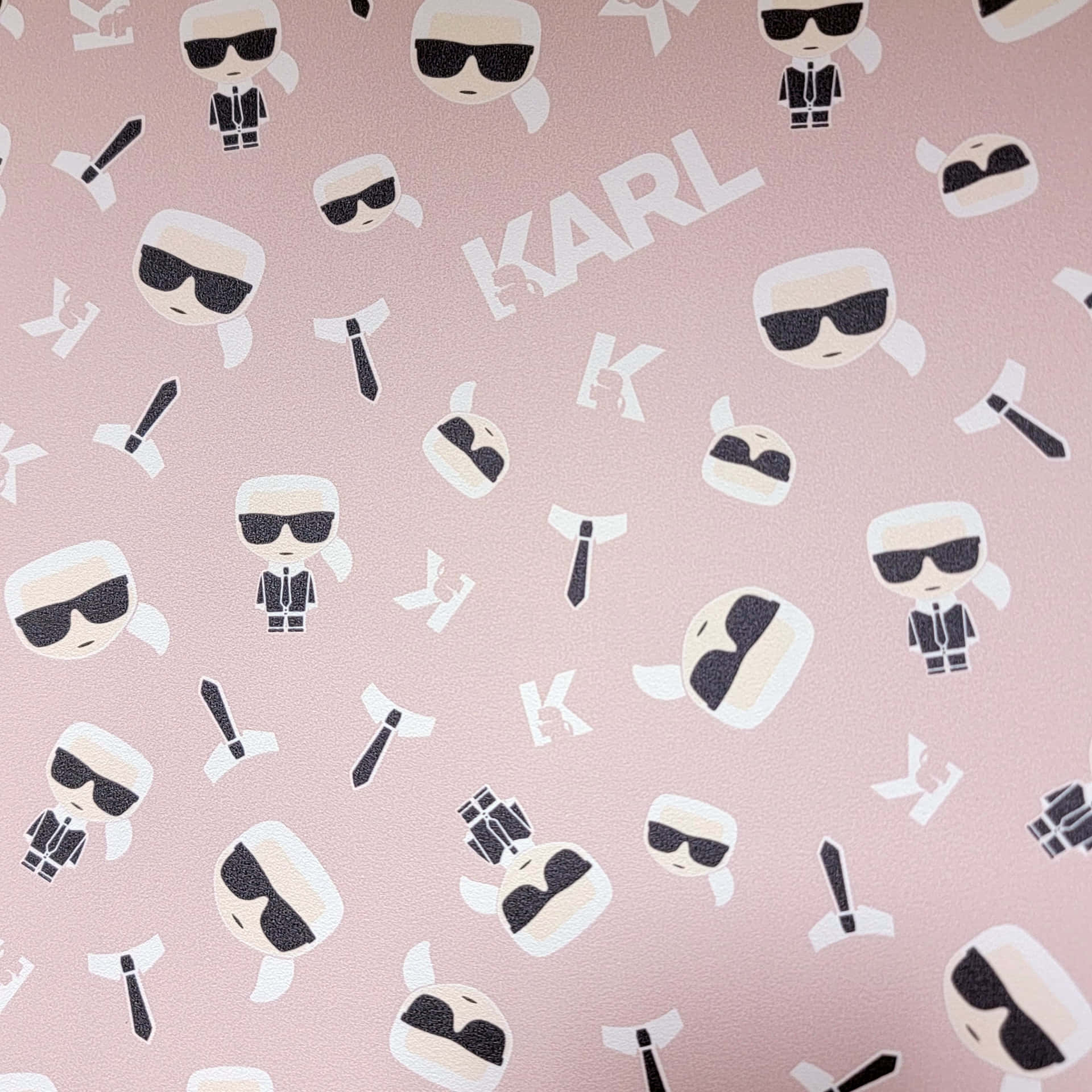 Ikonisk designer Karl Lagerfeld-tryk tapet Wallpaper