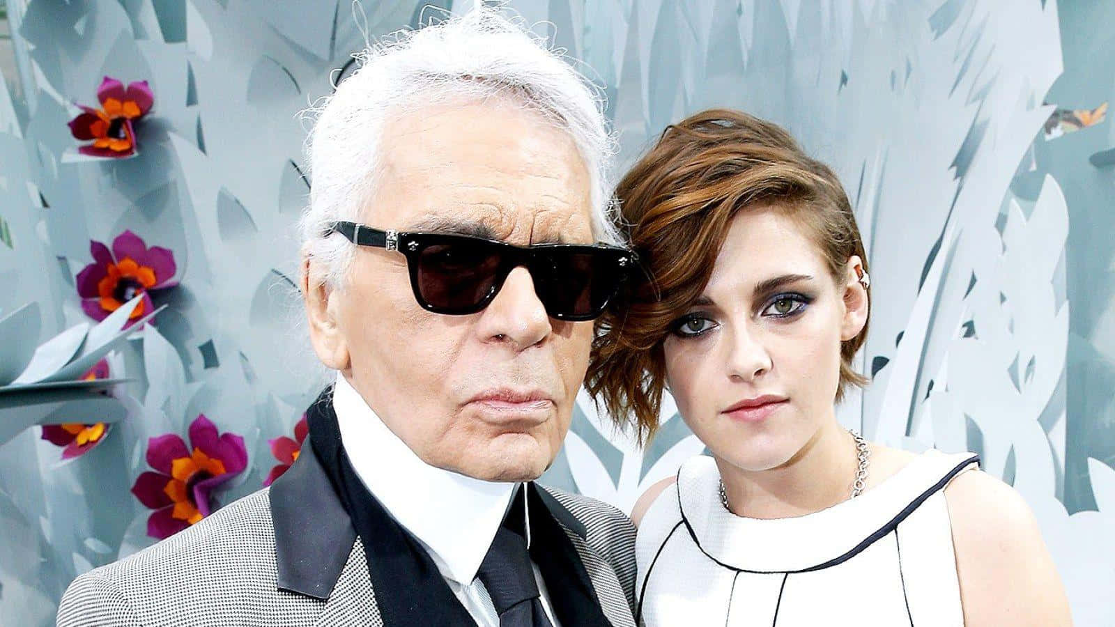 "Karl Lagerfeld - Icon of Style and Grace" Wallpaper