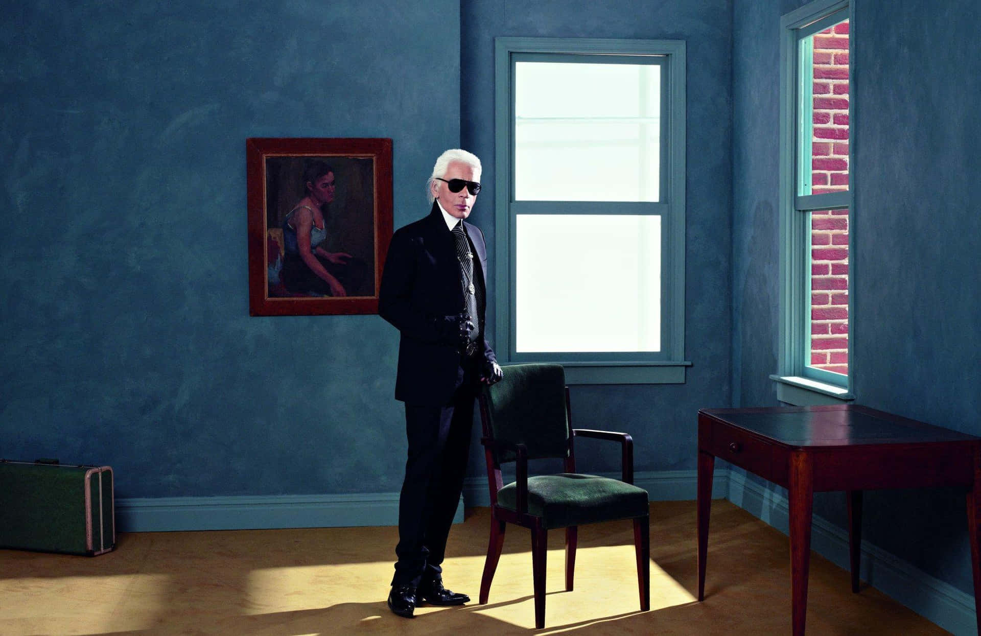 Karl Lagerfeld, Creative Director at Chanel. Wallpaper