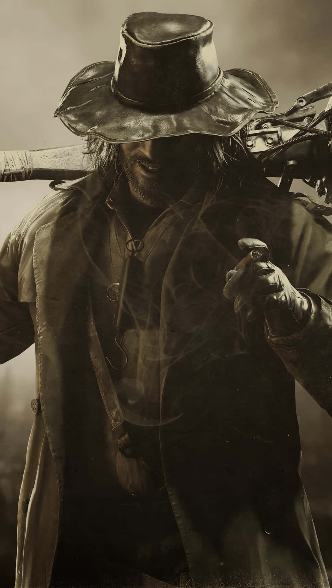Karl Smoking In Resident Evil Wallpaper