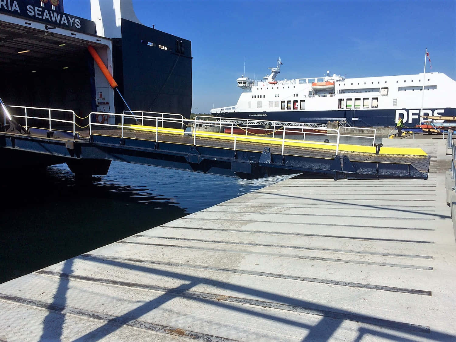 Karlshamn Ferry Loading Ramp Wallpaper