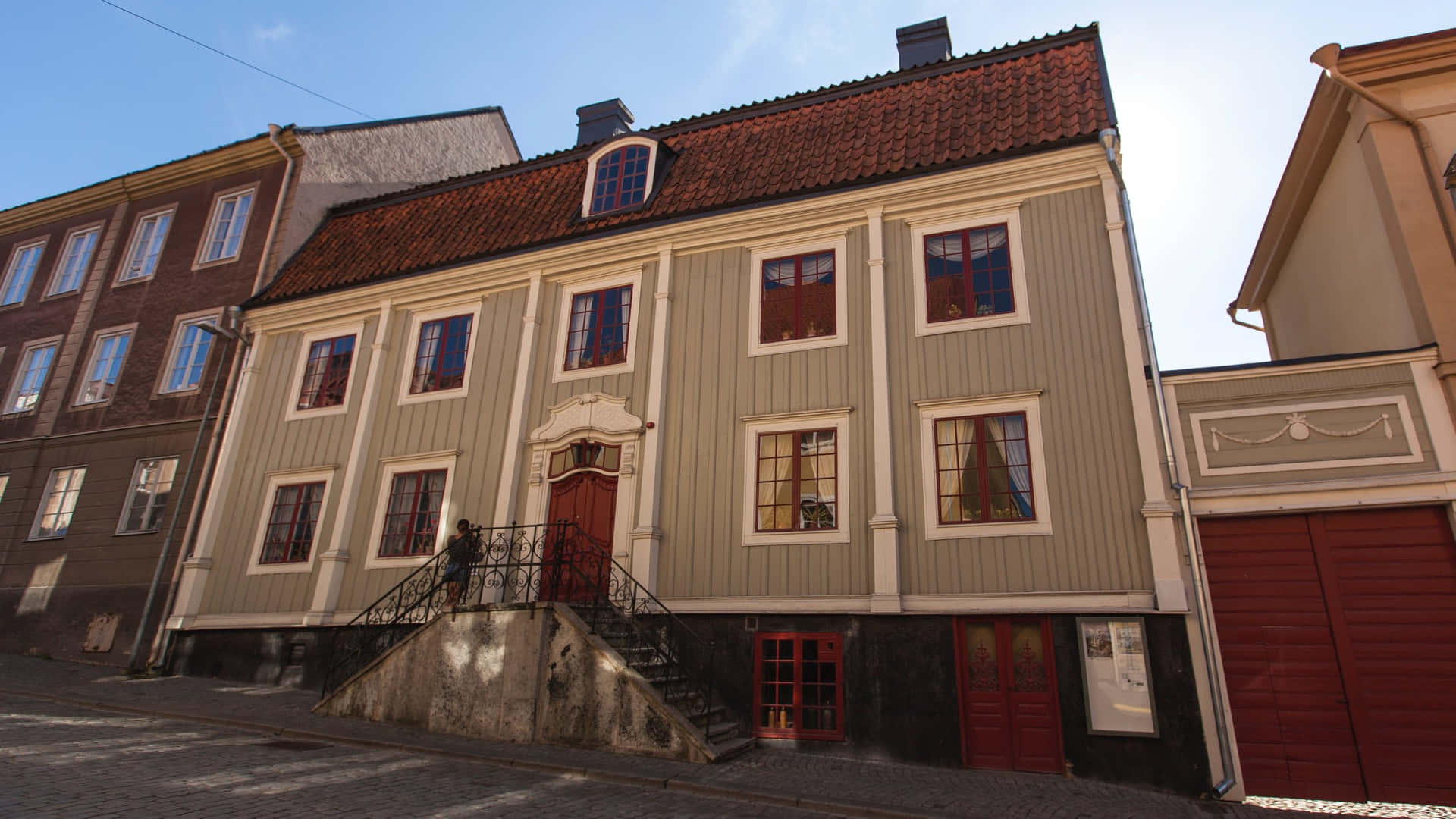 Karlshamn Historic Building Street View Wallpaper