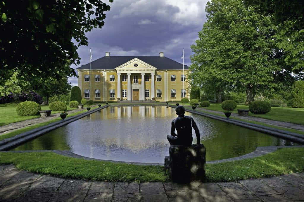 Karlstad Manor Houseby Pond Wallpaper