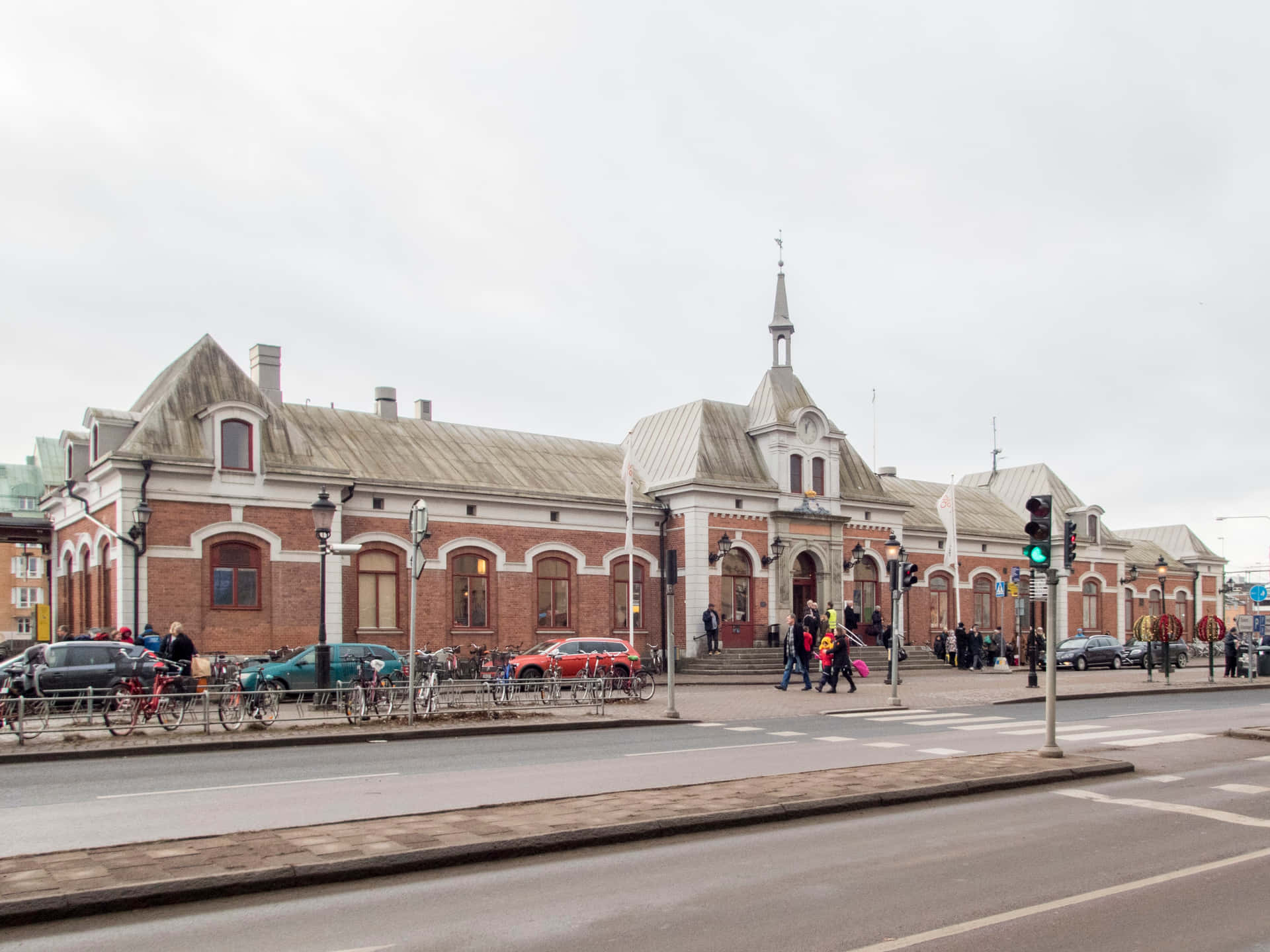 Karlstad Zweden Historisch Treinstation Achtergrond