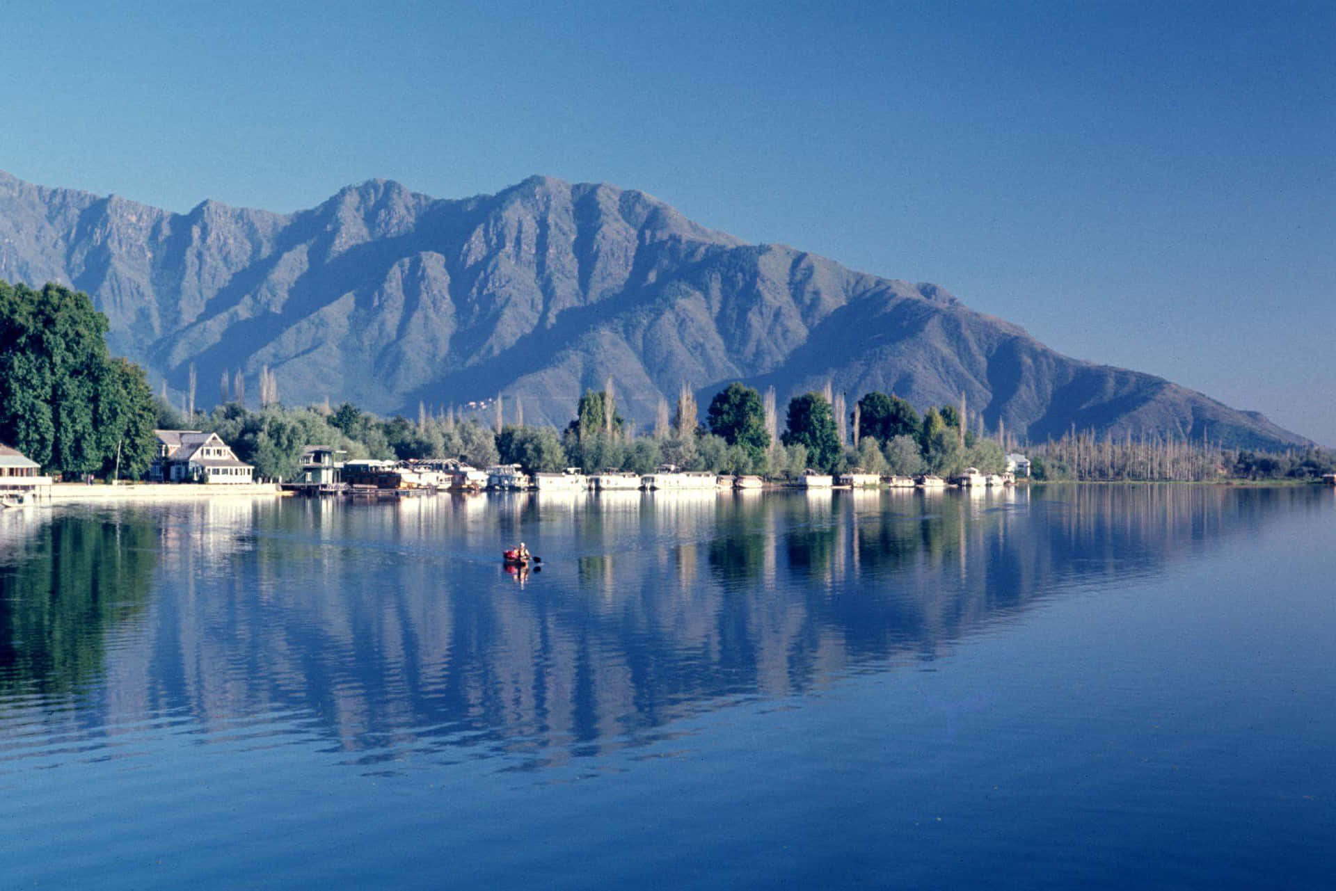 Kashmir_ Lake_ View_with_ Mountains Wallpaper