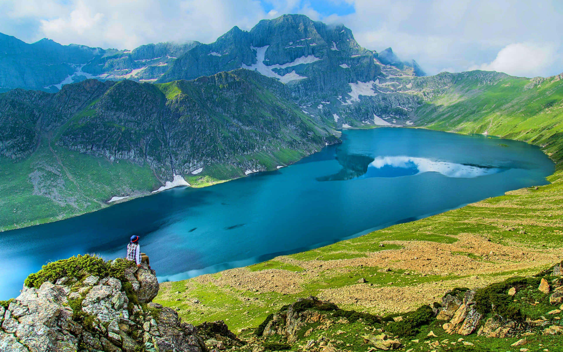 Kashmir_ Lake_ View_with_ Observer.jpg Wallpaper