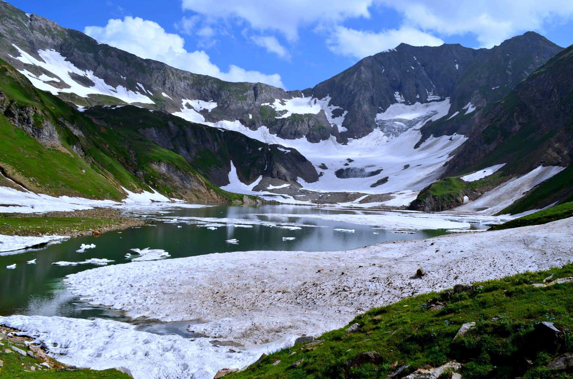 Kashmiri_ Mountain_ Lake_ Scenery Wallpaper