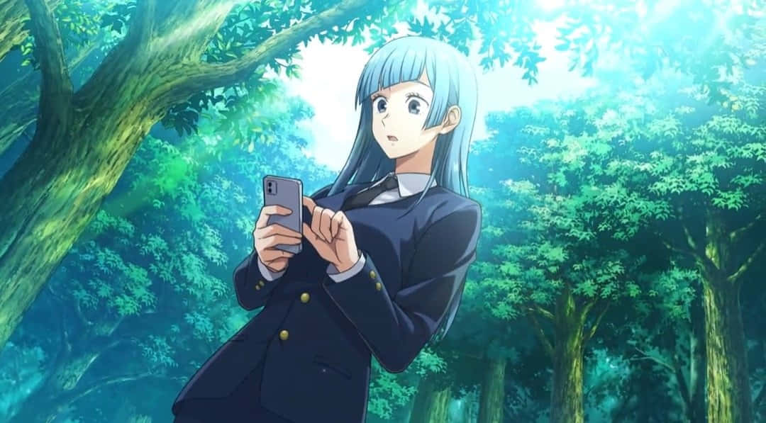 Kasumi Miwa Anime Forest Scene Wallpaper