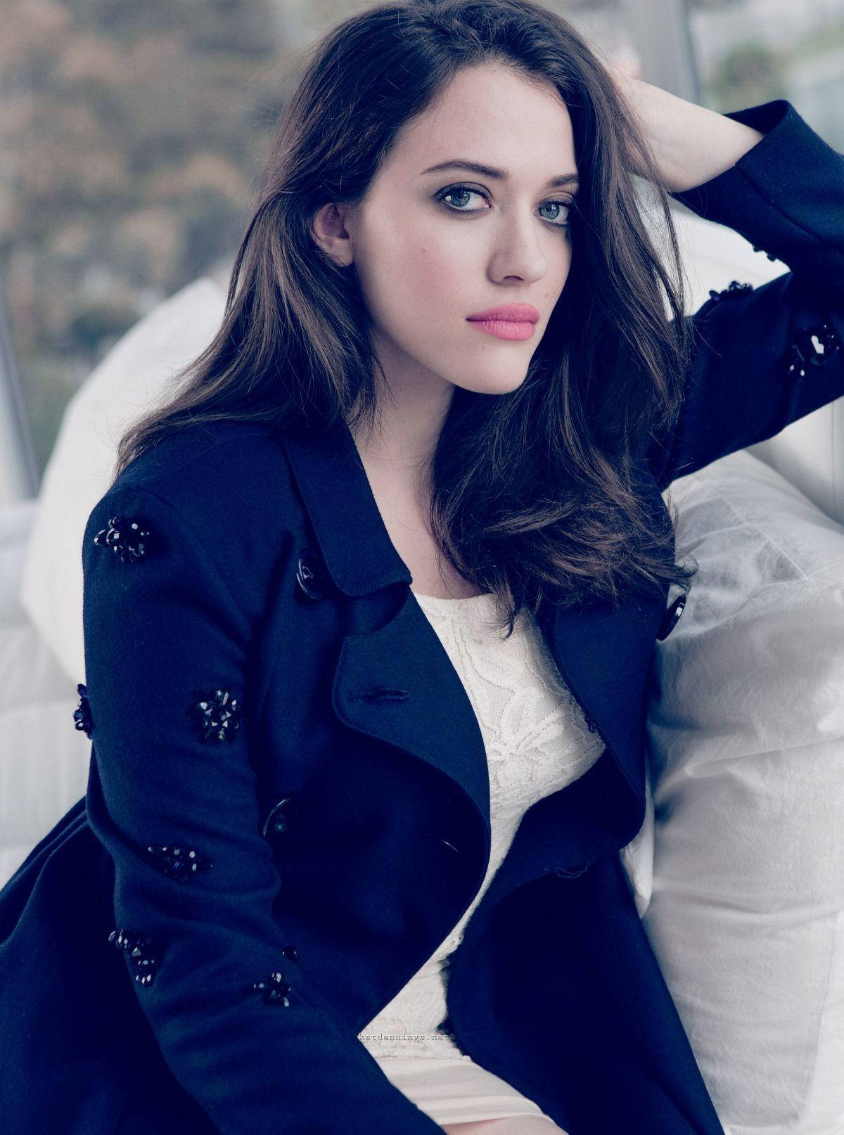 Kat Dennings Leaning On Couch 2014 Photoshoot Wallpaper