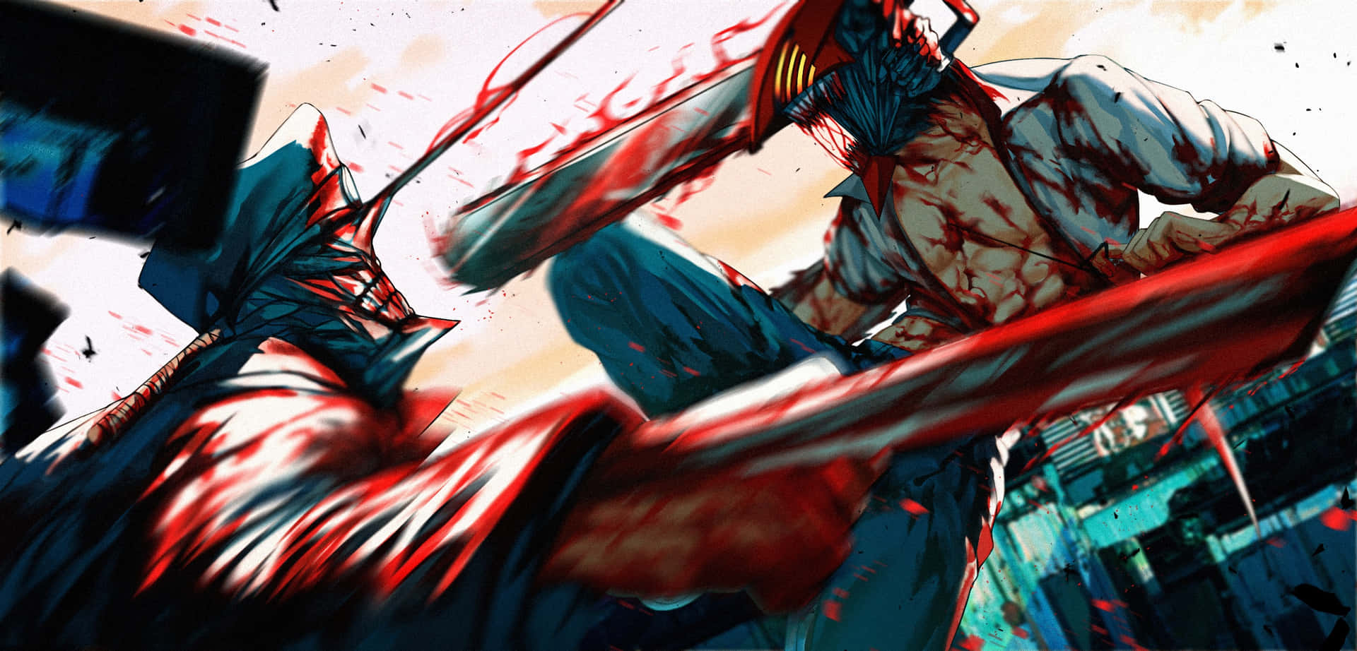 Katana Demon Vs Chainsaw Man Pfp Wallpaper