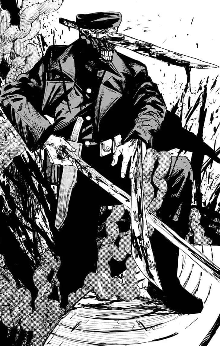 Manga De Katana Man De Chainsaw Man Fondo de pantalla