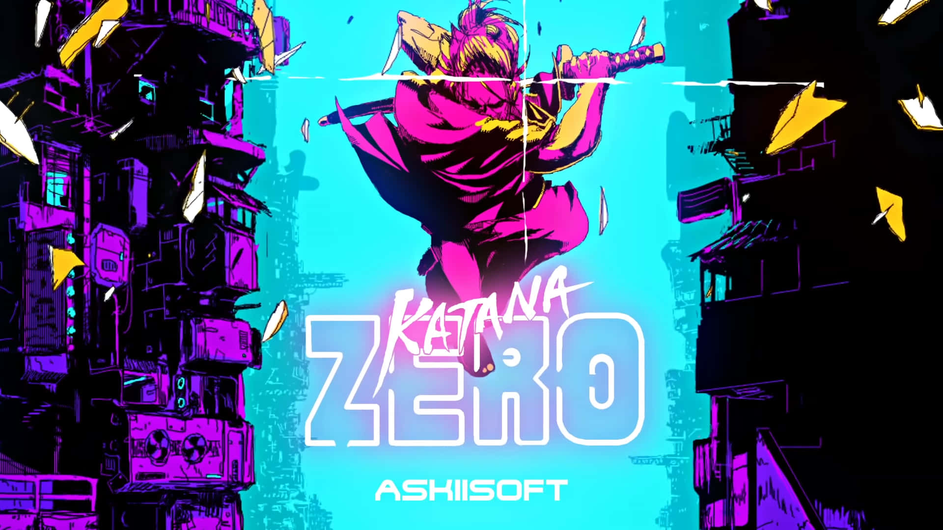 A Neon Colored Cover For Rebirth Zero Wallpaper