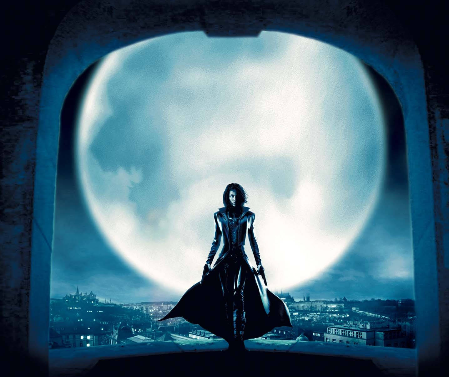 Kate Beckinsale skinner som Selene i Underworld-franchisen. Wallpaper