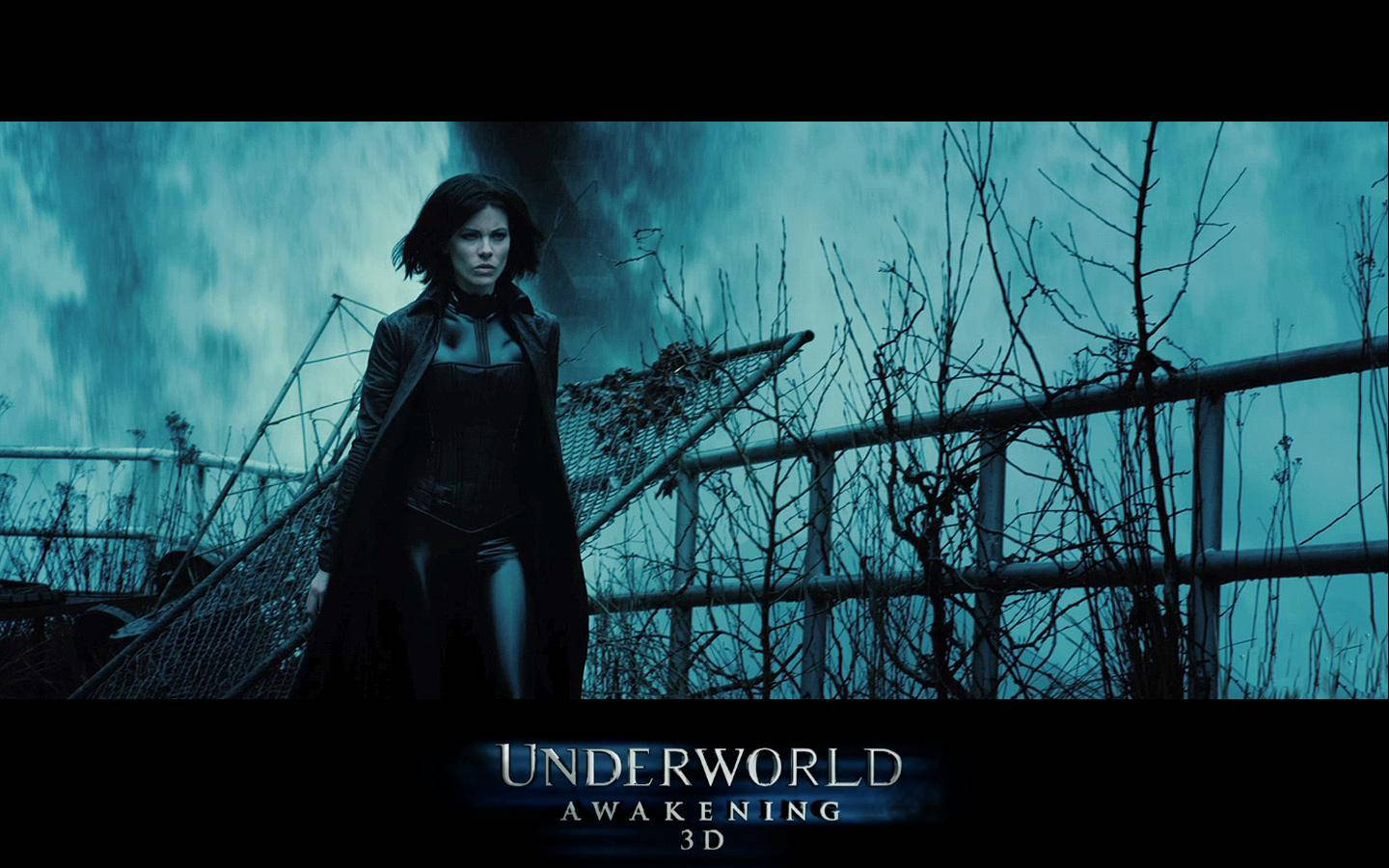 Kate Beckinsale som vampyr Selene i Underworld tapet. Wallpaper