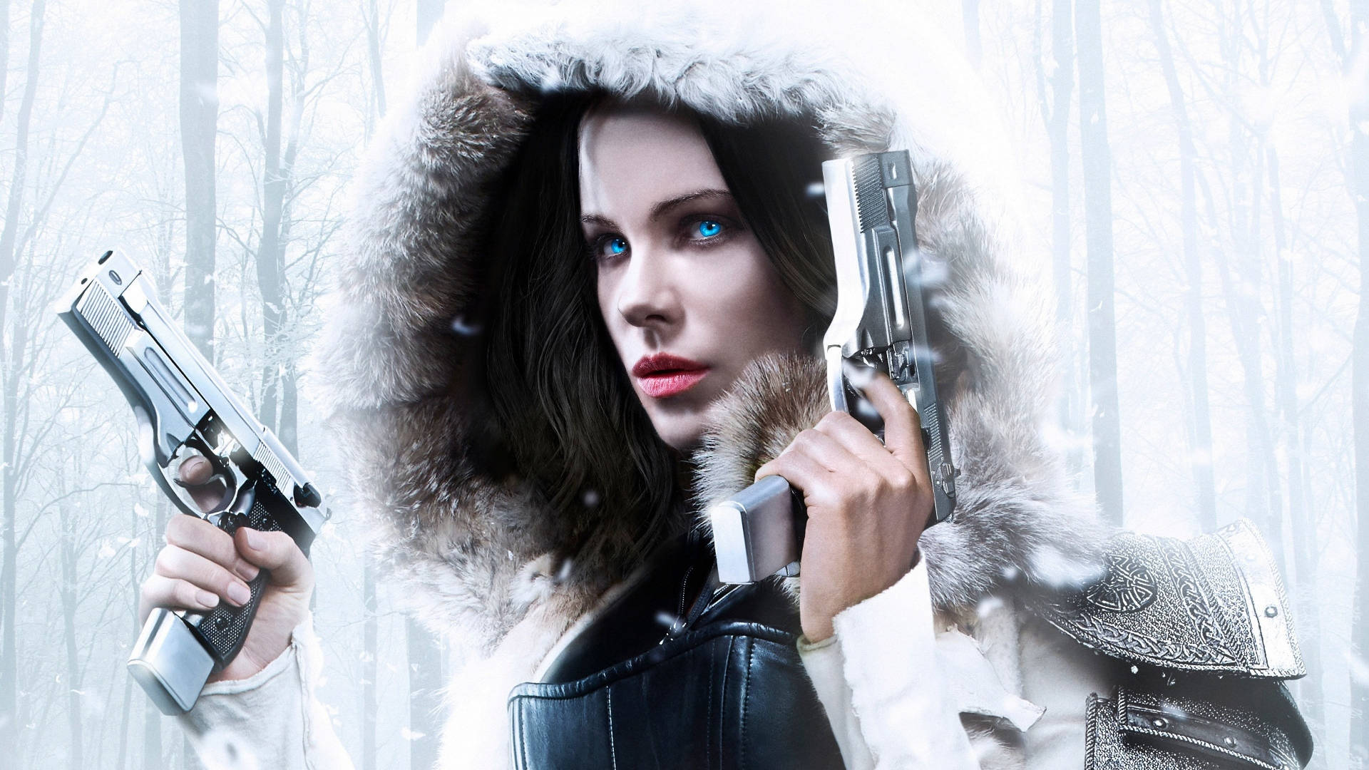 Personaggiodi Vampiro Immaginario Di Kate Beckinsale Nell'universo Di Underworld Sfondo