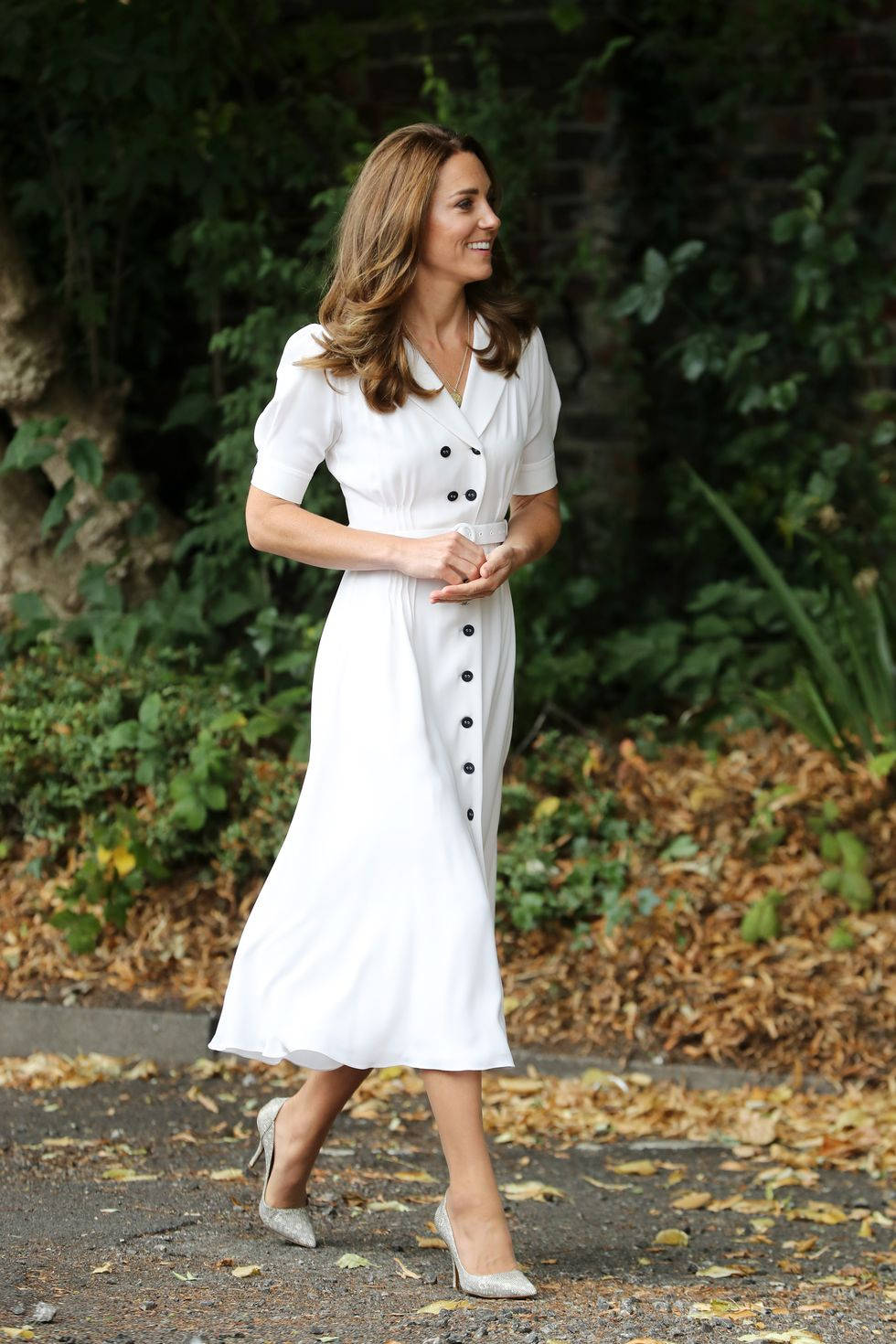 Kate Middleton In Cotton White Dress