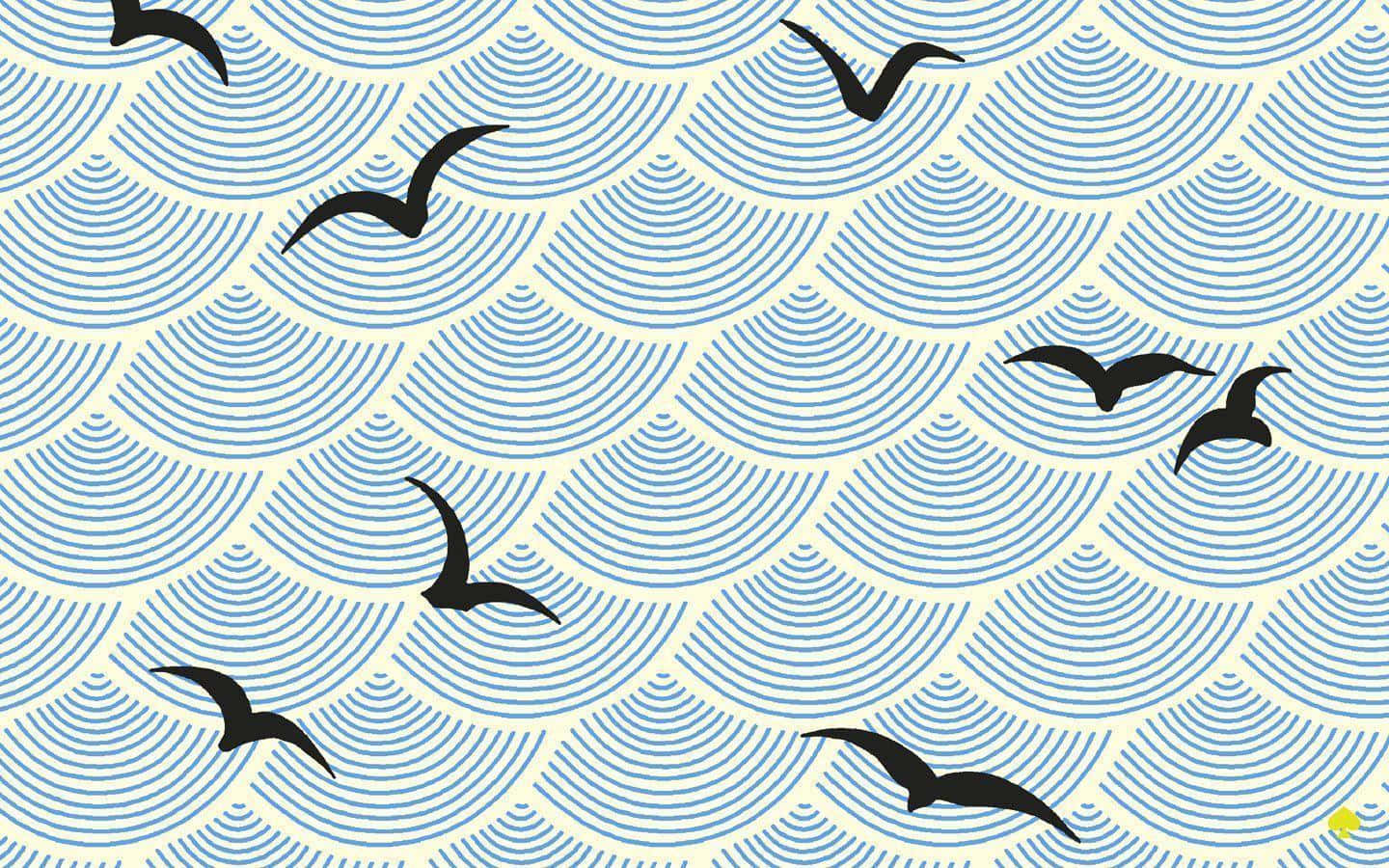 Katespade Schreibtisch-vögel Wallpaper
