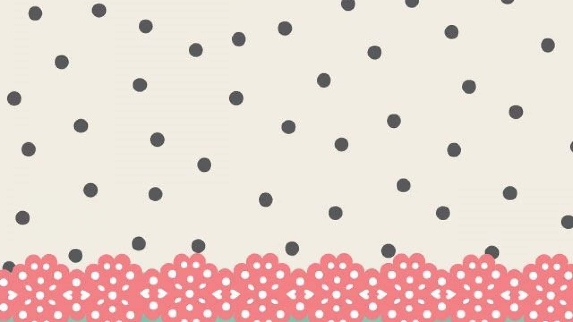 Kate Spade Desktop Flower Pattern Dots Wallpaper
