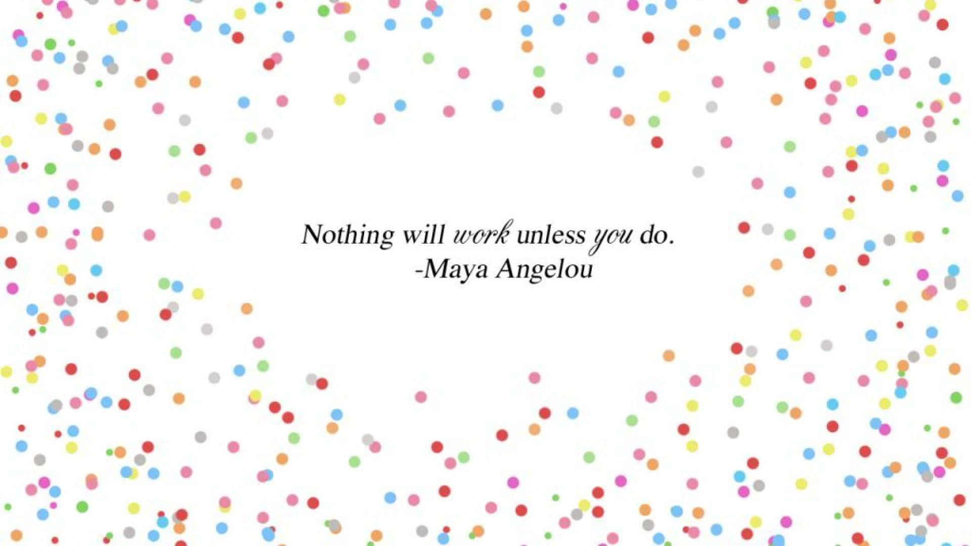 Katespade Skrivbordsbakgrund Med Maya Angelou-citat. Wallpaper