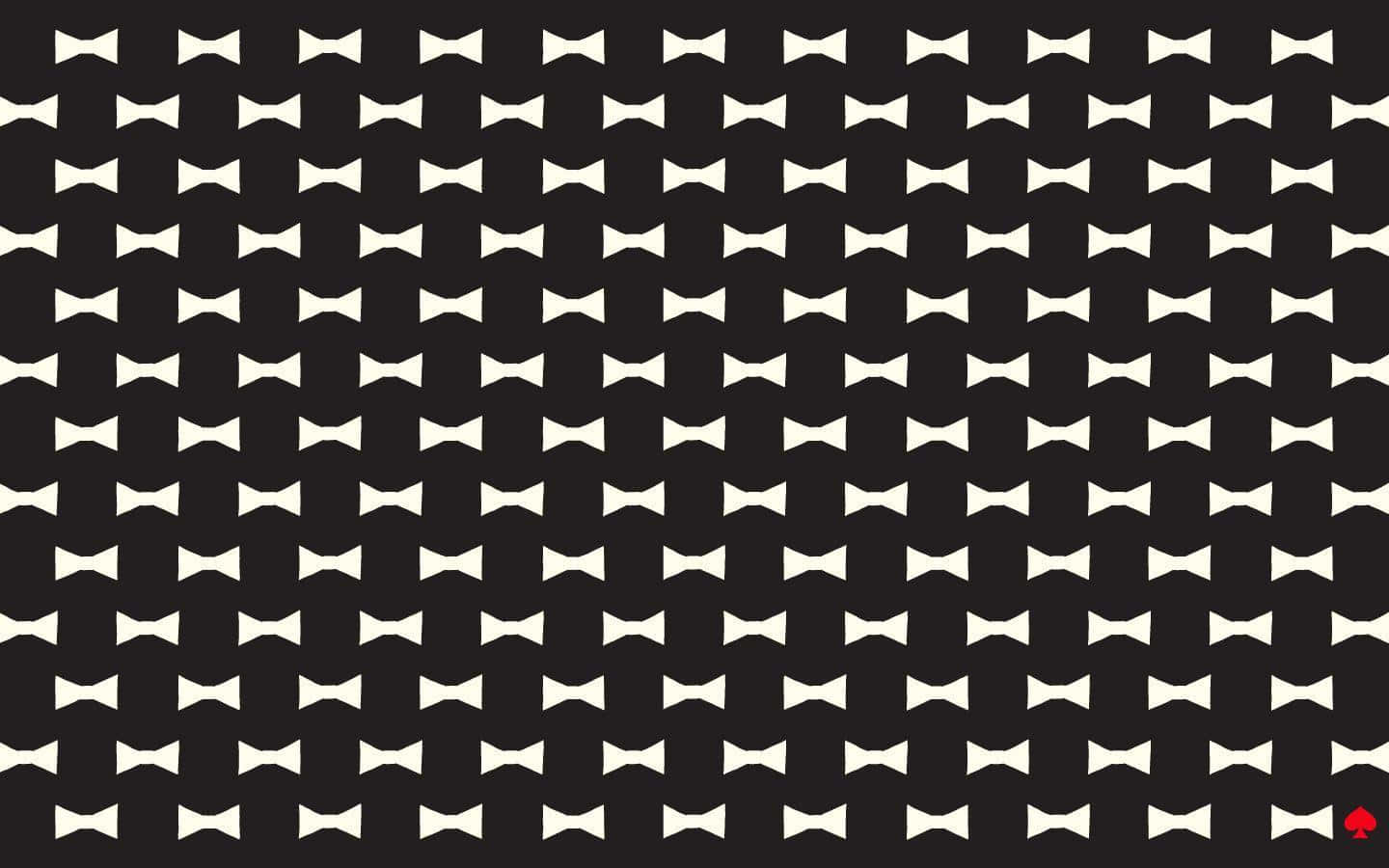 Kate Spade Desktop White Bowties Pattern Wallpaper