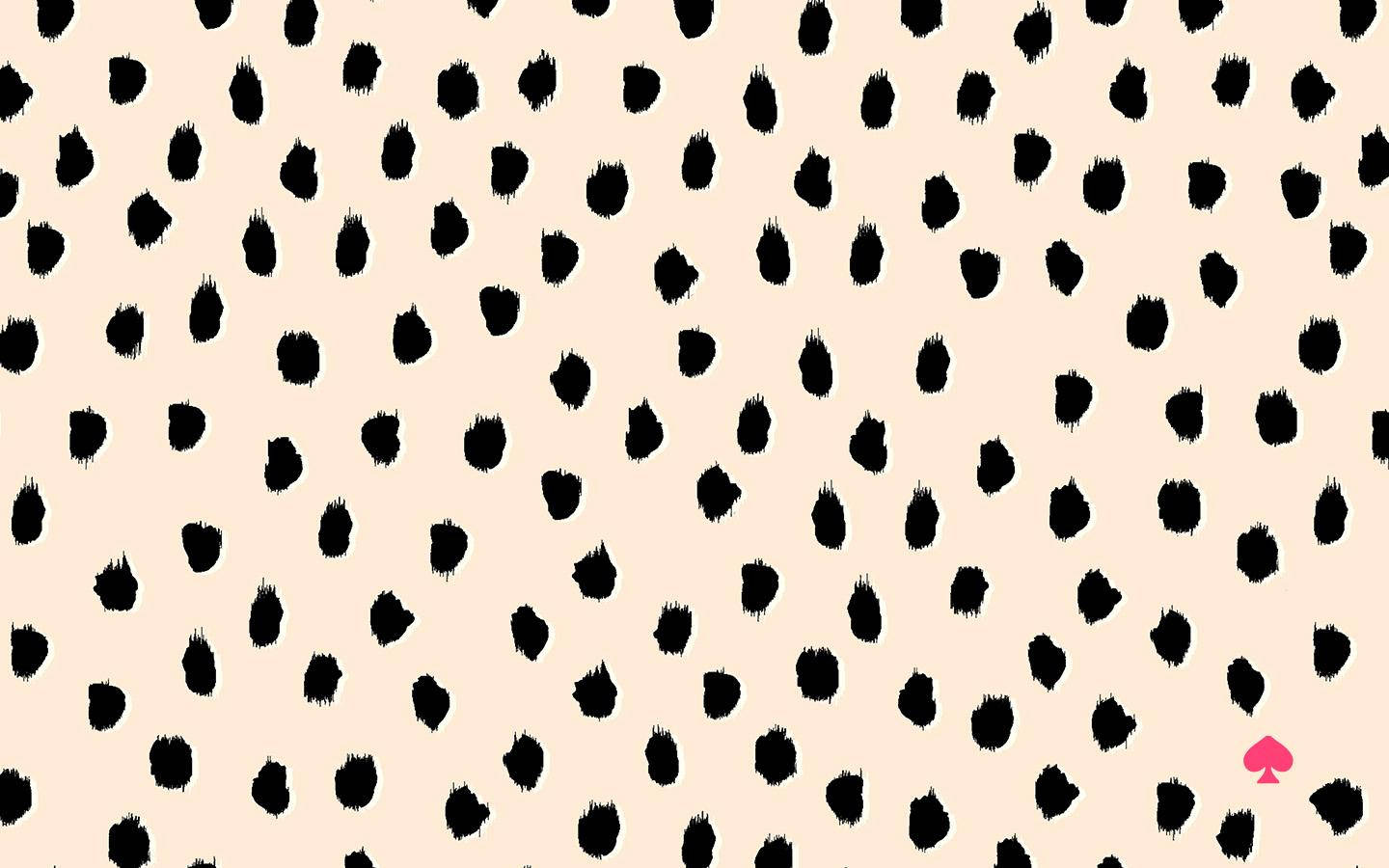 Kate Spade Logo With Cheetah Pattern Wallpaper