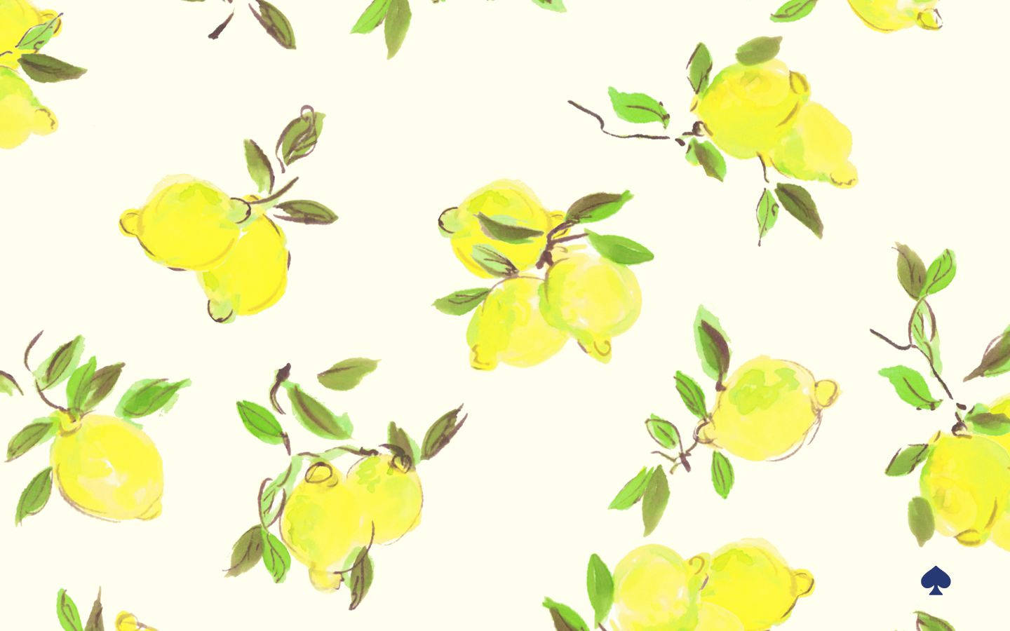Kate Spade Logo Med Citroner Wallpaper