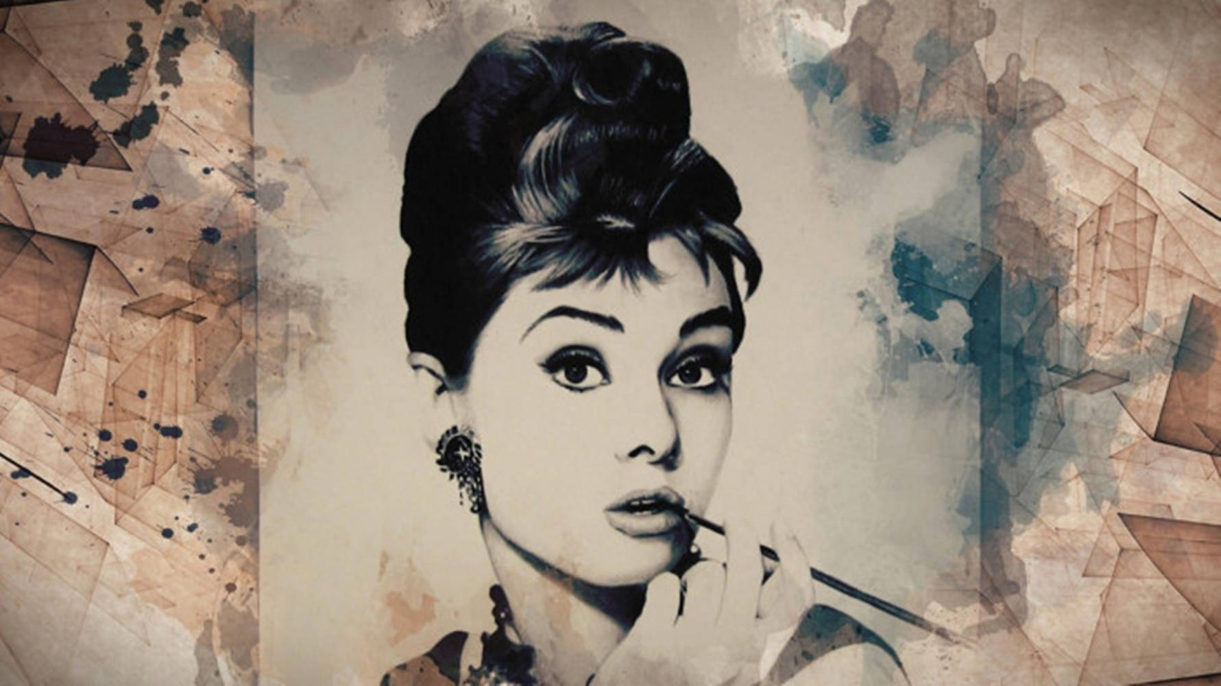 Katharine Hepburn Artistic Painting Wallpaper