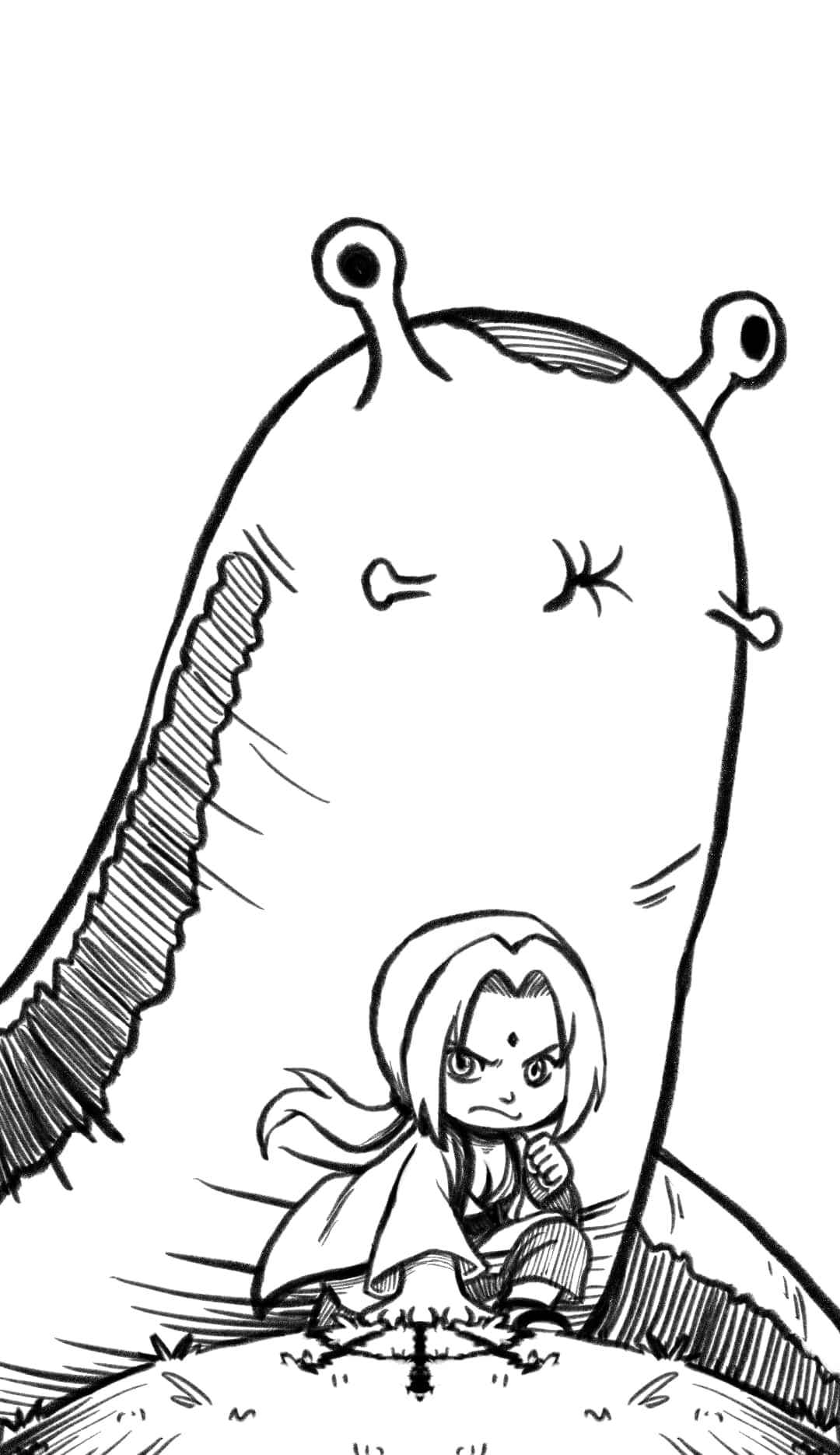 Katsuyu: The Giant Slug of The Hidden Leaf Village Wallpaper