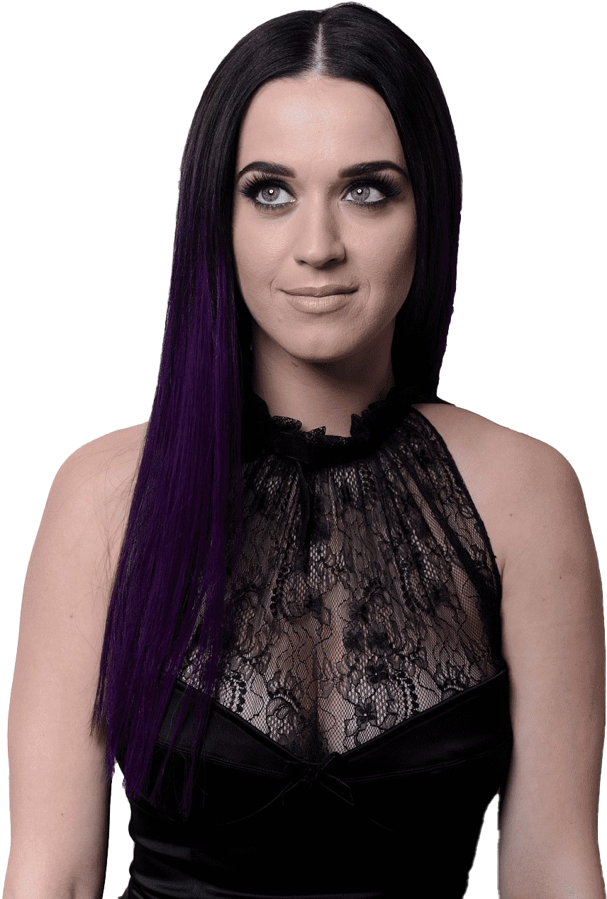 Katy Perry Black Lace Dress PNG