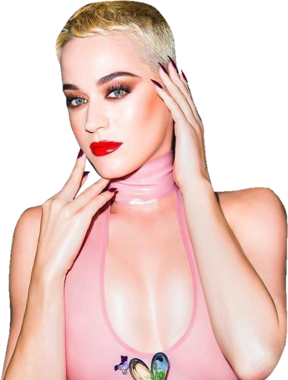 Katy Perry Bold Makeup Look PNG
