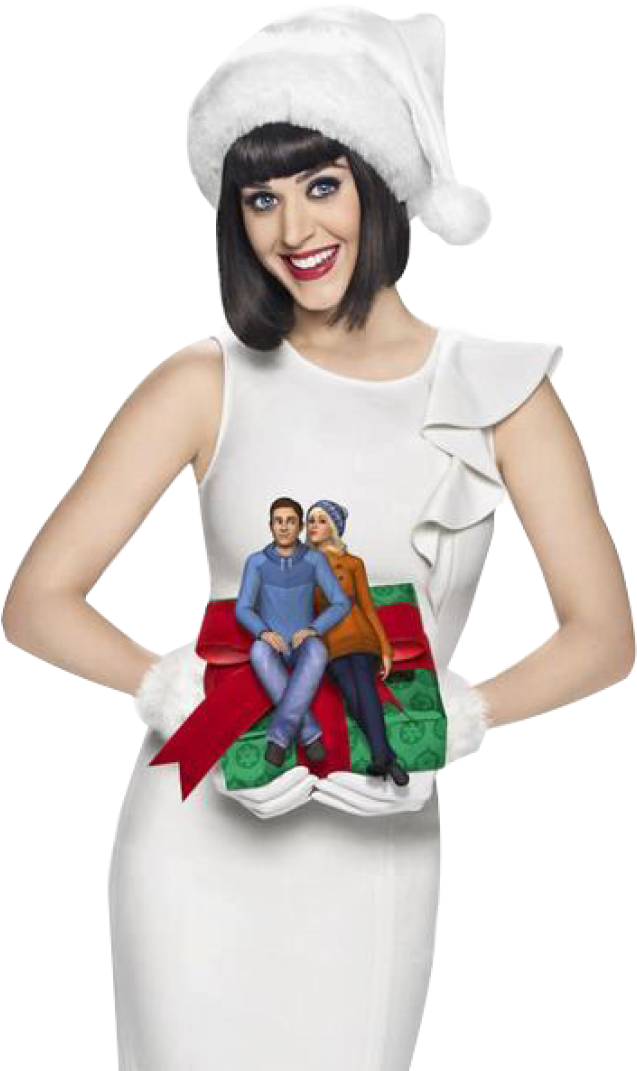 Katy Perry Christmas Spirit PNG