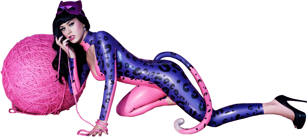 Katy Perry Octopus Costume Pose PNG