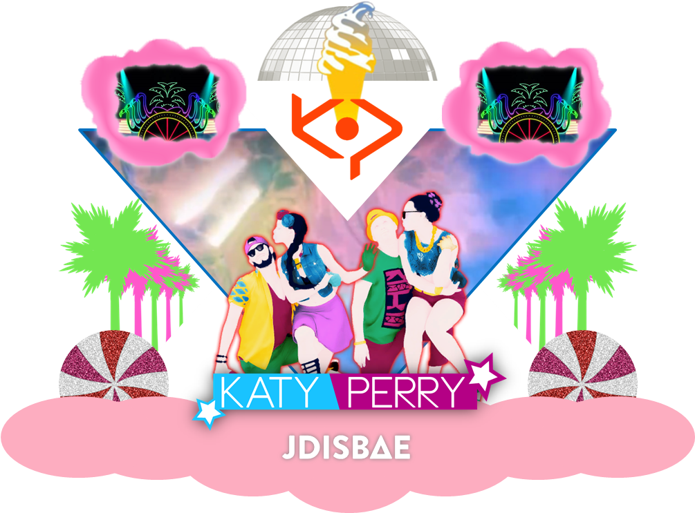 Katy Perry Pop Art Collage PNG