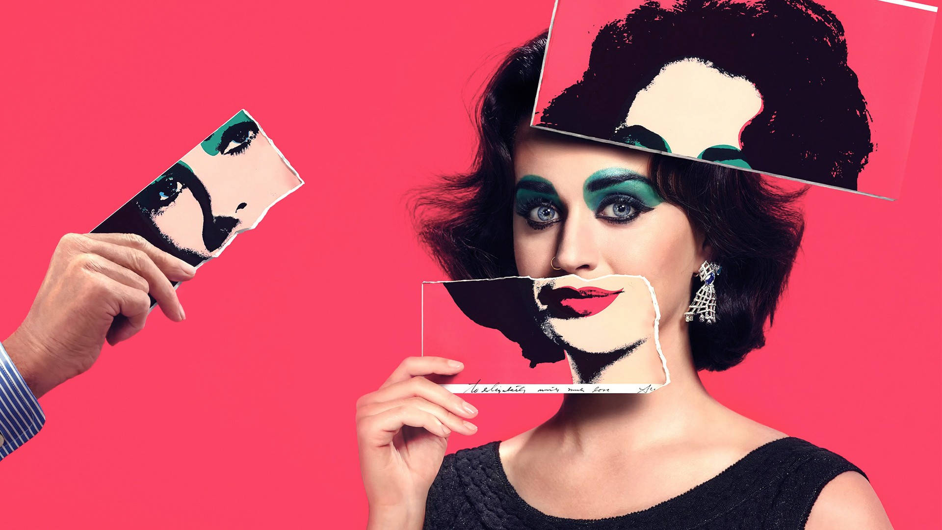 Katy Perry Pop Art Photoshoot Background